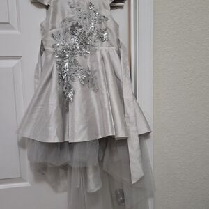 Silver Sequin Kids Costume Dress